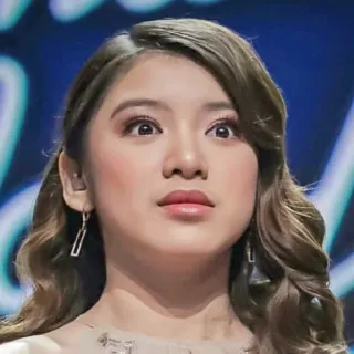 ❄️ 0562922e femme, personne, visage, portrait, coiffure, boucles d'oreilles telegram sticker