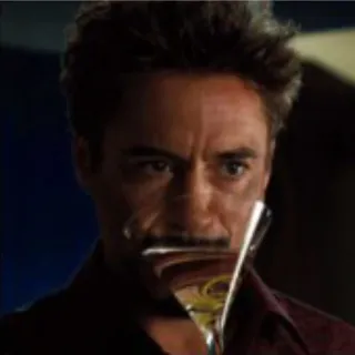 🍸 2a48d40b Tony Stark Iron Man Iron Man, Tony Stark, Marvel, Robert Downey Jr., Martini whatsapp sticker