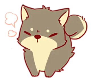 🐶 27b9ecd4 perro, lindo, animal, dibujo animado, kawaii, mascota telegram sticker