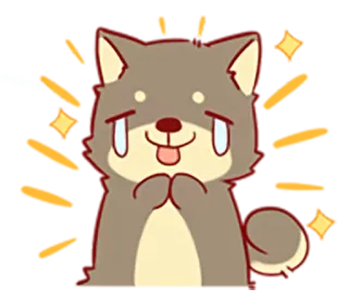 🐶 a7209bb0 perro, cachorro, lindo, animal, kawaii, brillos, suplicante telegram sticker