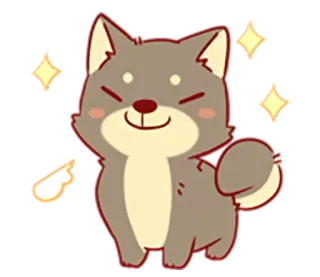 Tibi the Shiba Inu whatsapp stickers
