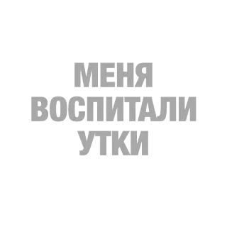 🦆 0ac48a74 МЕНЯ ВОСПИТАЛИ УТКИ ducks, raised, quote, animal, humor telegram sticker