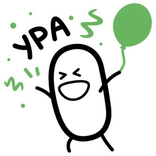 🥳 46d66722 Ура งานเฉลิมฉลอง, ลูกโป่ง, น่ารัก, มีความสุข, ร่าเริง whatsapp sticker