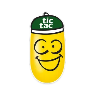 😅 2a7a9484 tic tac permen, Tic Tac, mint, manisan, makanan, kartun, karakter telegram sticker