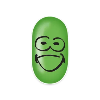 😬 8224f1d6 hijau, wajah, kartun, smiley, bahagia telegram sticker