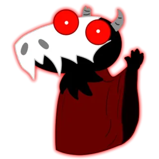 👋 2524cc40 demon, devil, skull, monster, horror, creature, cartoon telegram sticker