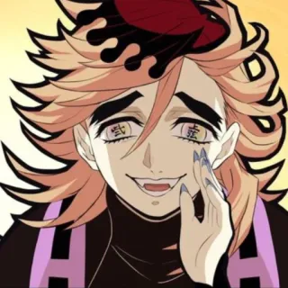 🤭 ea01262b Doma Demon Slayer anime, demon, fanart, douma, demon slayer, villain telegram sticker