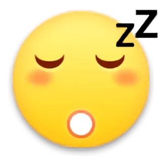 😴 189318c9 buồn ngủ, emoji, ngủ, mặt, biểu cảm, mệt mỏi, zzz, mơ mộng whatsapp sticker