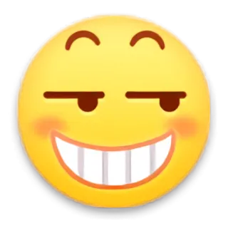 😬 91f48b30 Biểu tượng cảm xúc, Mặt cười, Cười đểu, Dễ thương, Khuôn mặt whatsapp sticker