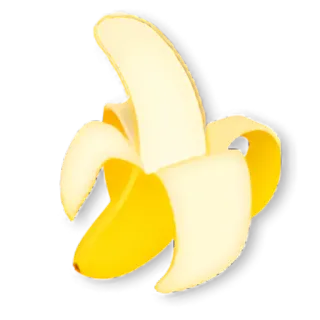 🍌 a515e052 chuối, trái cây, màu vàng, thức ăn, nhiệt đới, lành mạnh, ăn vặt whatsapp sticker