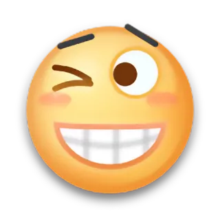 😉 305cfae1 emoji, smiley, wink, happy, face, expression telegram sticker