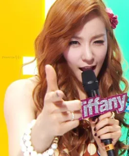 Tiffany Hwang by @K_stickers telegram stickers