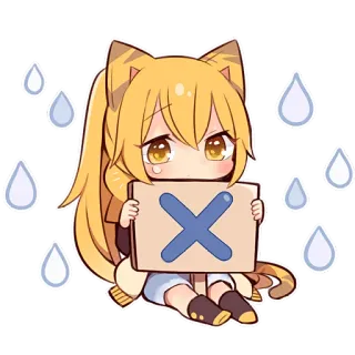 ❌ 2063b91f Anime, Sedih, Lucu, Menangis, Ditolak, Ilustrasi telegram sticker