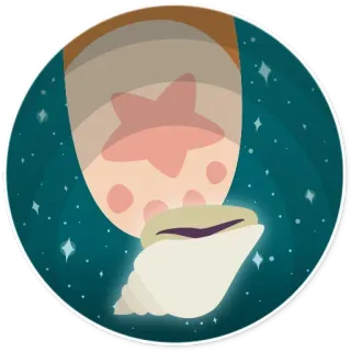 🐚 797c52b8 불가사리, 조개, 바다, 바다, 별 telegram sticker