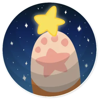 ⭐ 7f4fef07 별, 밤, 하늘, 반짝임, 귀여운, 만화, 몽환적인, 천상의 telegram sticker