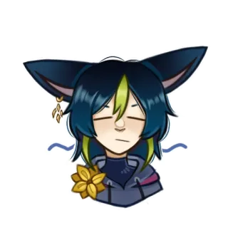 😑 45d342ce Tighnari Genshin Impact genshin impact, tighnari, anime, videogame, cat, ears telegram sticker