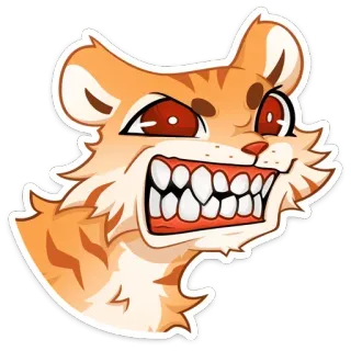 😡 76a0254f kucing, binatang, marah, geram, ekspresi, lucu, meme telegram sticker