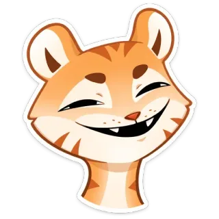 😈 d063e313 kucing, stiker, kartun, hewan, oranye, imut, lucu telegram sticker