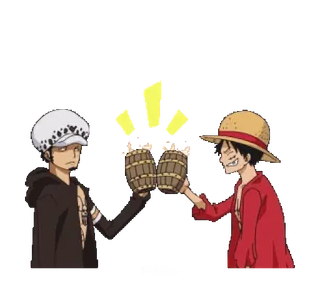 One Piece @tikelmu whatsapp stickers