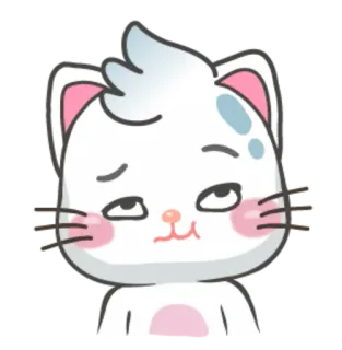 🤪 d603541d chat, dessin animé, mignon, animal, autocollant whatsapp sticker