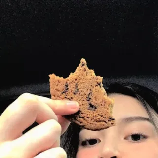 ☁️ 176ae2f9 biscoito, comida, sobremesa, doce, lanche, produtos de panificação, cookie com gotas de chocolate telegram sticker