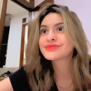 ☁️ 3cd86732 mulher, selfie, retrato, feminino, menina, pessoa, interior telegram sticker