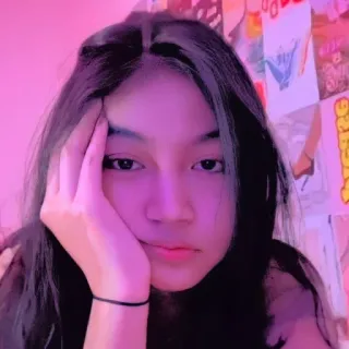 ☁️ 6f3f5bcd retrato, garota, selfie, adolescente, rosto, mulher telegram sticker