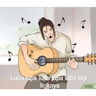 😦 091227c7 Lupa lupa lupa lupa lupa lagi liriknya guitar, âm nhạc, lời bài hát, bài hát, quên, nam, phim hoạt hình telegram sticker