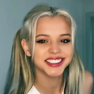 😁 bd2ca707 loira, mulher, retrato, sorriso, feminino, pessoa telegram sticker