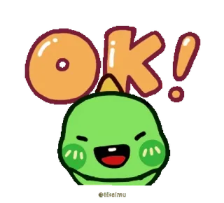 👌 9a59b6a5 OK! โอเค, ไดโนเสาร์, สีเขียว, น่ารัก, การ์ตูน, เห็นด้วย, ตกลง telegram sticker