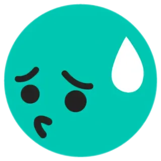 😓 b48ac387 絵文字, 汗, 心配, 不安, 緊張, 不安 telegram sticker