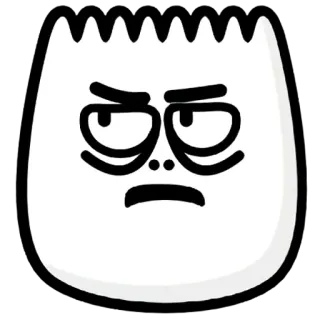 😒 f69035ee 漫画, キャラクター, 絵文字, 面白い, 怒り telegram sticker