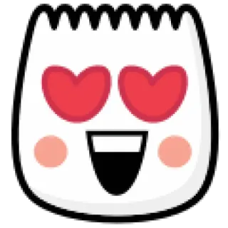 😍 4c5dd9f7 love, cute, eyes, cartoon, heart telegram sticker