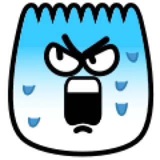 😨 b4c8039d angry, frustrated, cartoon, emoji, expression, annoyed telegram sticker