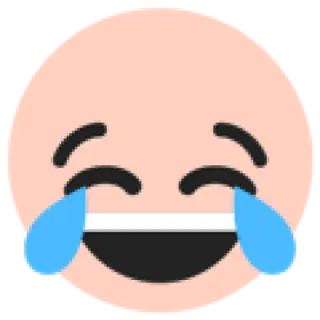 😂 cff66ba5 laughing, crying, emoji, tears, face, happy telegram sticker