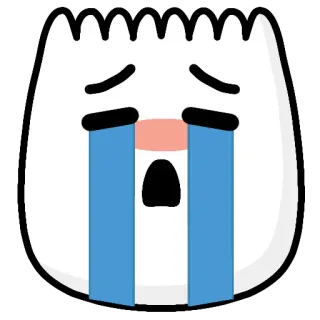 😭 98b59932 khóc, buồn, biểu tượng cảm xúc, nước mắt telegram sticker
