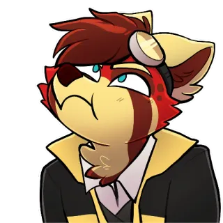 😣 10f6e3af Furry, Anthro, Cartoon, Fuchs, Charakter, Animation whatsapp sticker