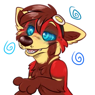 🌀 3c7c1ec0 Fellwesen, Cartoon, Charakter, Niedlich, Tier, Anthropomorph whatsapp sticker