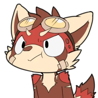 😖 3e7d72c3 Cartoon, Hund, Flieger, Brille, Tier whatsapp sticker