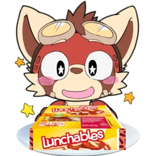 🍽 41b17181 Lunchables Essen, Snack, Lunchables, Cartoon, Süß, Figur whatsapp sticker