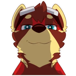 🙂 647cce38 Furry, Anthropomorph, Hund, Tier, Cartoon, Süß whatsapp sticker