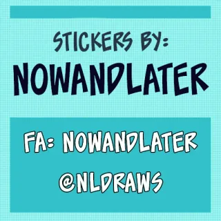✏️ 68a91f64 STICKERS BY:
NOWANDLATER
FA: NOWANDLATER
@NLDRAWS sticker, nowandlater, nldraws, kunst, künstler whatsapp sticker