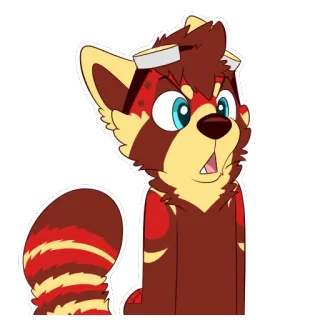 😠 7a804144 Furry, Anthropomorph, Tier, Figur, Cartoon, Sticker whatsapp sticker