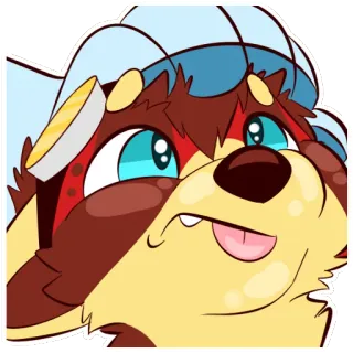 😨 b86cad16 Furry, Cartoon, Anthro, Süß, Illustration, Charakter whatsapp sticker