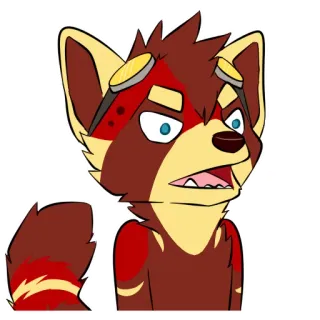 😕 bf895ca8 Fellwesen, Anthro, Tier, Cartoon, Wütend, Genervt whatsapp sticker