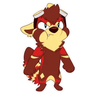 😡 f7da2f19 Furry, Wütend, Wolf, Cartoon, Figur whatsapp sticker