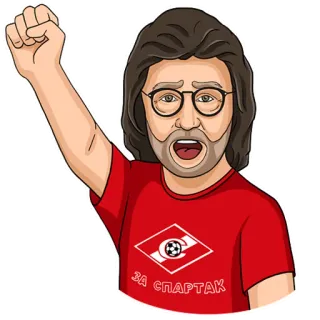 ✊ 91c06215 ЗА СПАРТАК spartak, football, soccer, fan, supporter, russe, sport telegram sticker