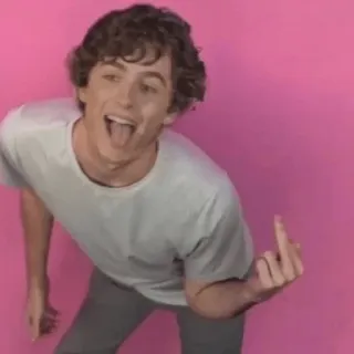 😜 582a121b persona, dedo corazón, gesto, ofensivo, retrato, hombre, expresión telegram sticker