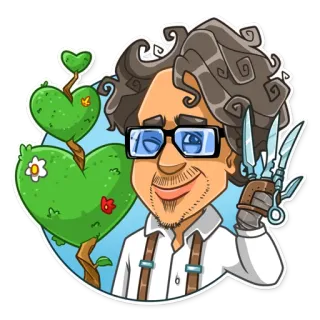 Tim Burton telegram stickers