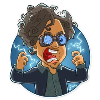Tim Burton telegram stickers
